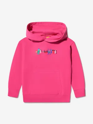 Off-White Girls Cotton Monster Logo Hoodie